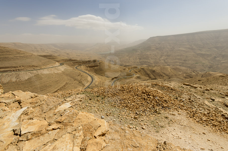 A view of wadi Mujib, Jordan