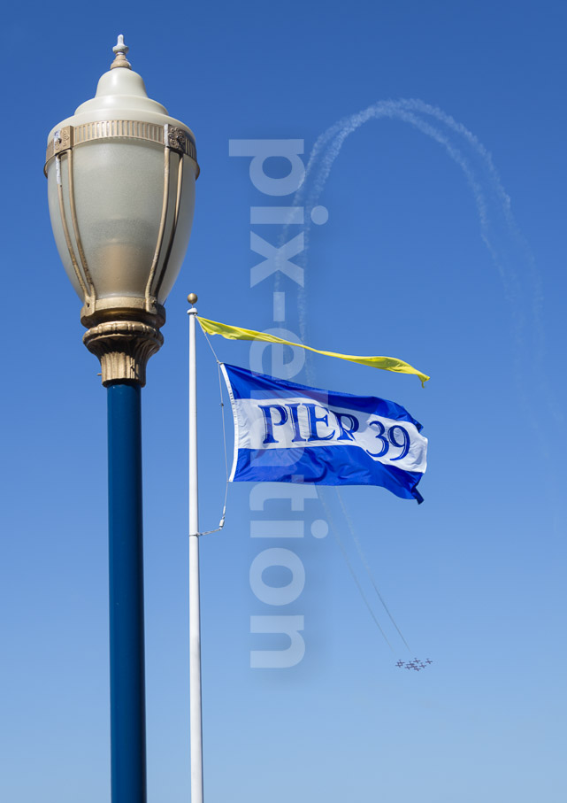 Aerobatics over San Francisco bay